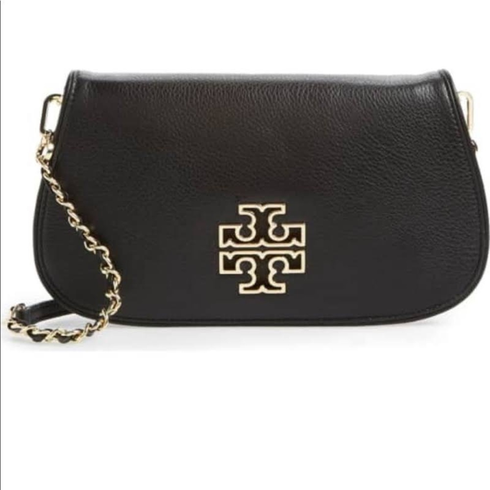 Tory Burch Britten Clutch • Black •